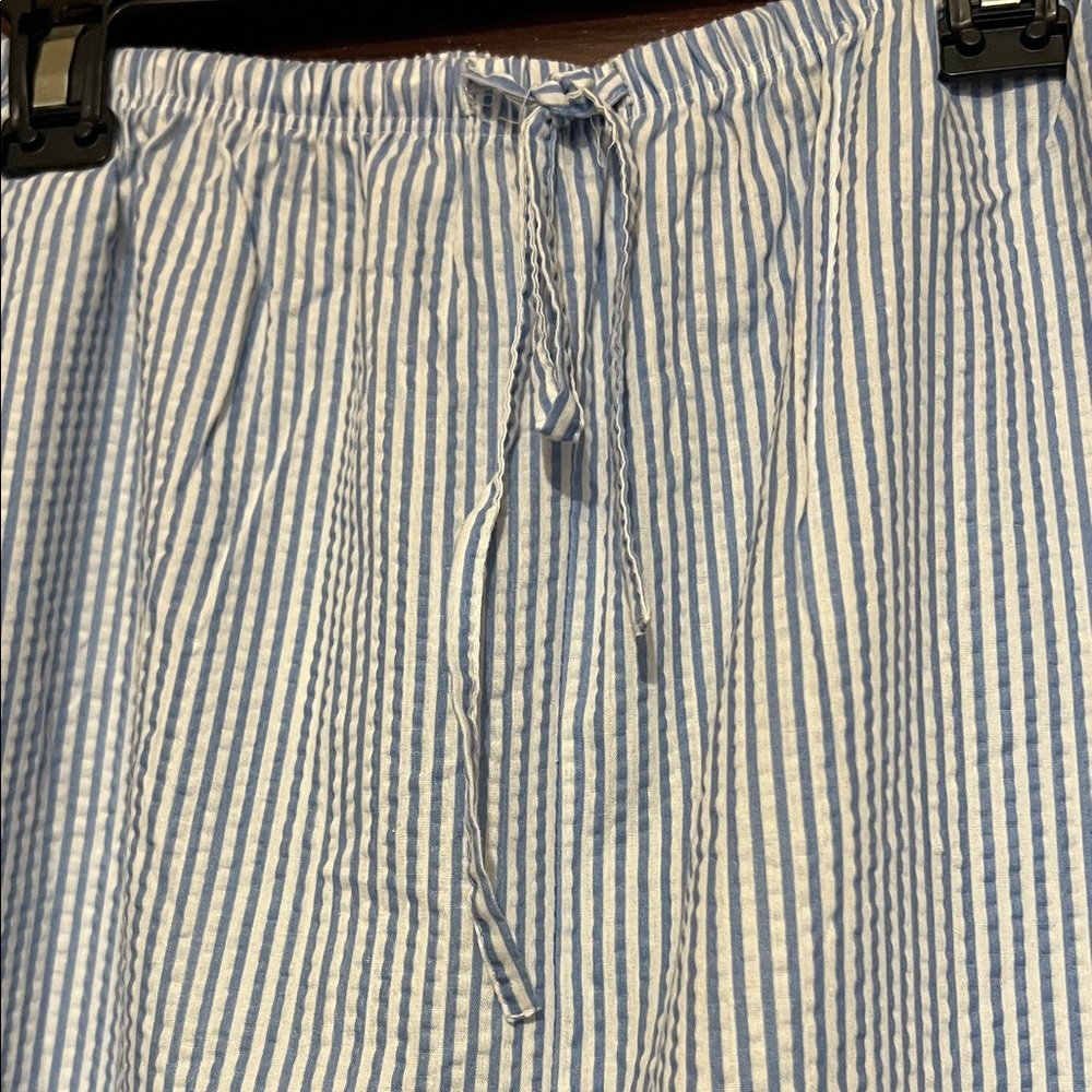 Cabernet Light Blue & White Striped Sleeveless Pajama Set - Picture 7 of 10